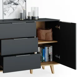 Kommode Nautica Anthrazit 138 x 82 cm Vicco