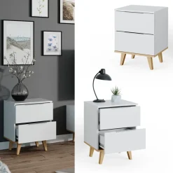 Kommode Nautica Weiß 40 x 61 cm Vicco