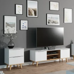 Kommode Nautica Weiß 40 x 61 cm Vicco