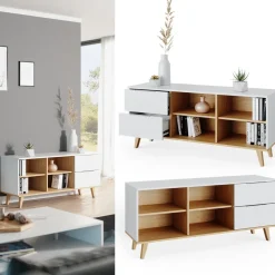 Kommode Nautica Weiß 40 x 61 cm Vicco