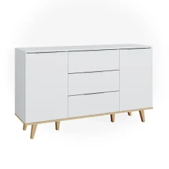 Kommode Nautica Weiß 40 x 82 cm Vicco