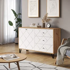 Kommode Nizza Artisan-Eiche 40 x 78 cm Vicco