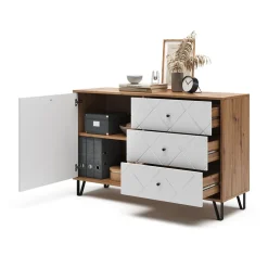 Kommode Nizza Artisan-Eiche 40 x 78 cm Vicco