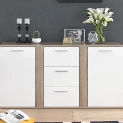 Kommode Novelli Sonoma 40 x 80 cm mit Schubladen Vicco