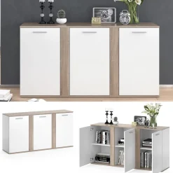 Kommode Novelli Sonoma 40 x 80 cm mit Türen Vicco