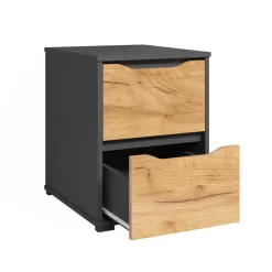 Kommode Ruben Goldkraft Eiche 40.2 x 53.6 cm mit Schubladen Vicco