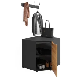 Kommode Ruben Goldkraft Eiche 78 x 76.6 cm mit Türen Vicco