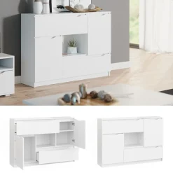 Kommode Ruben Weiß 120 x 84 cm Vicco