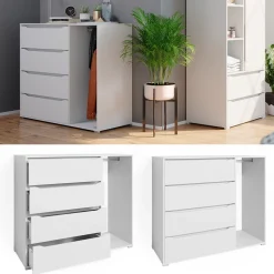 Kommode Ruben Weiß 48 x 101.9 cm Vicco