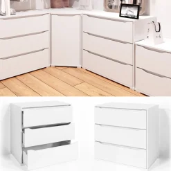 Kommode Ruben Weiß 48 x 77.6 cm Vicco