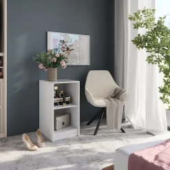 Kommode Sherry Weiß/Weiß Hochglanz 40.2 x 76 cm Vicco