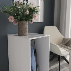 Kommode Sherry Weiß/Weiß Hochglanz 40.2 x 76 cm Vicco