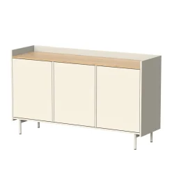 Kommode Velina Creme 140 x 82 cm mit 6 Fächern Vicco