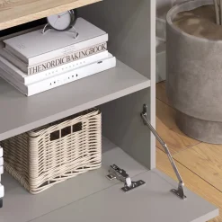 Kommode Wido Greige 80 x 50 cm mit 1 geschlossenem Fach Vicco