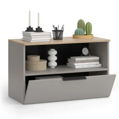 Kommode Wido Greige 80 x 50 cm mit 1 geschlossenem Fach Vicco