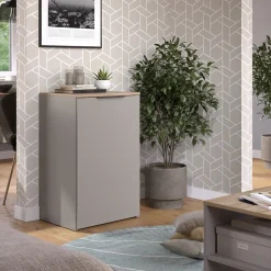 Kommode Wido Greige 50 x 80 cm mit Regal Vicco