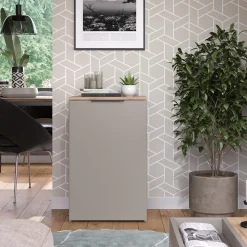 Kommode Wido Greige 50 x 80 cm mit Regal Vicco