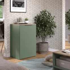 Kommode Wido Grün 50 x 80 cm mit Regal Vicco