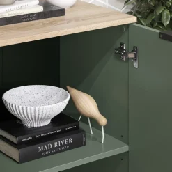 Kommode Wido Grün 50 x 80 cm mit Regal Vicco