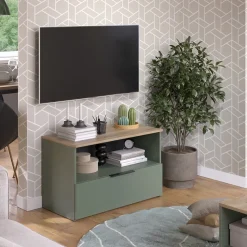 Kommode Wido Grün 80 x 50 cm mit 1 geschlossenem Fach Vicco