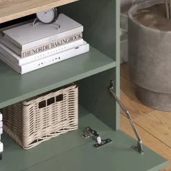 Kommode Wido Grün 80 x 50 cm mit 1 geschlossenem Fach Vicco