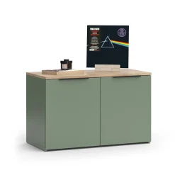 Kommode Wido Grün 80 x 50 cm mit 2 Türen Vicco