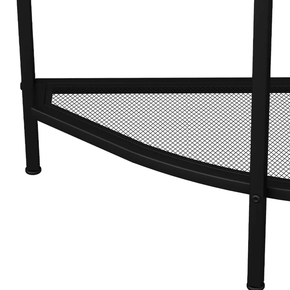 Konsolentisch Fyrk Eiche rustikal 92 x 81.5 cm mit offener Ablage Vicco