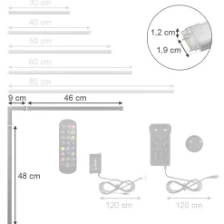 LED Stripe Weiß 55 cm Vicco