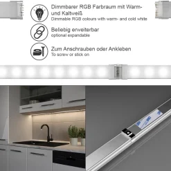 LED-Leiste Weiß 200 cm Vicco