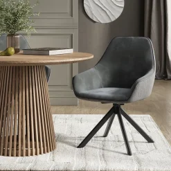 Loungesessel Eleganza Anthrazit 60 x 89 cm Vicco