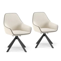 Loungesessel Eleganza Beige 2er Set Vicco