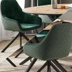 Loungesessel Eleganza Dunkelgrün 60 x 89 cm Vicco