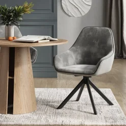 Loungesessel Eleganza Hellgrau 60 x 89 cm Vicco