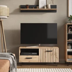 Lowboard Amber Braun 100.2 x 48.5 cm mit Schublade und Tür Vicco