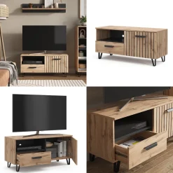 Lowboard Amber Braun 100.2 x 48.5 cm mit Schublade und Tür Vicco