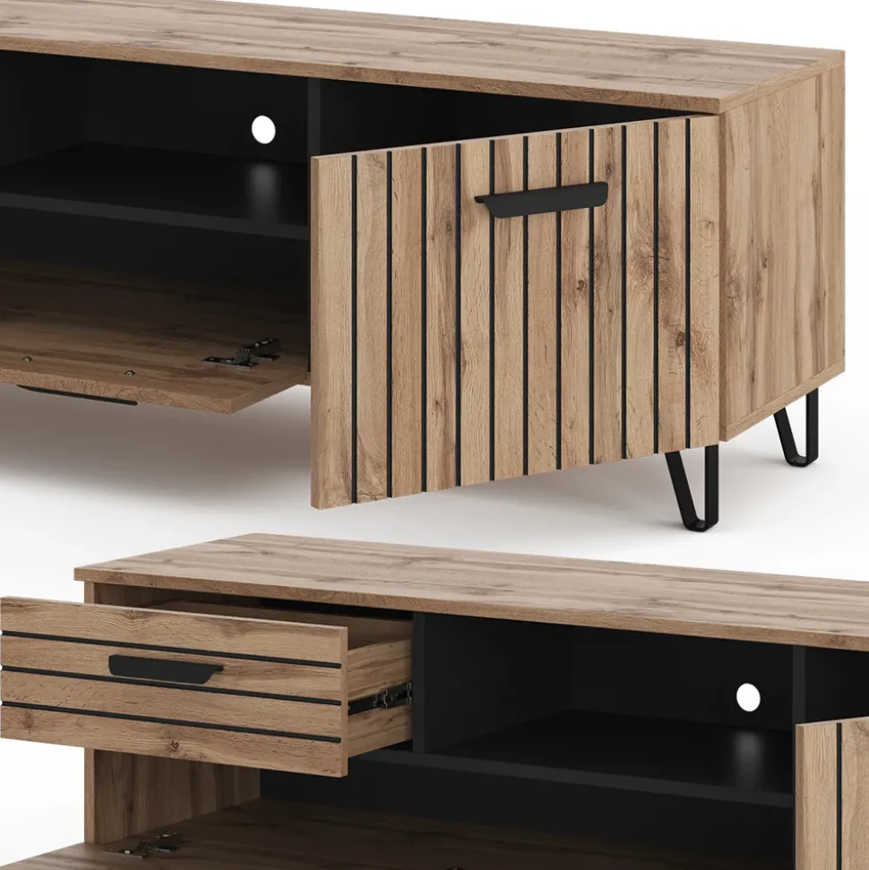 Lowboard Amber Eiche 150 x 48.5 cm Vicco