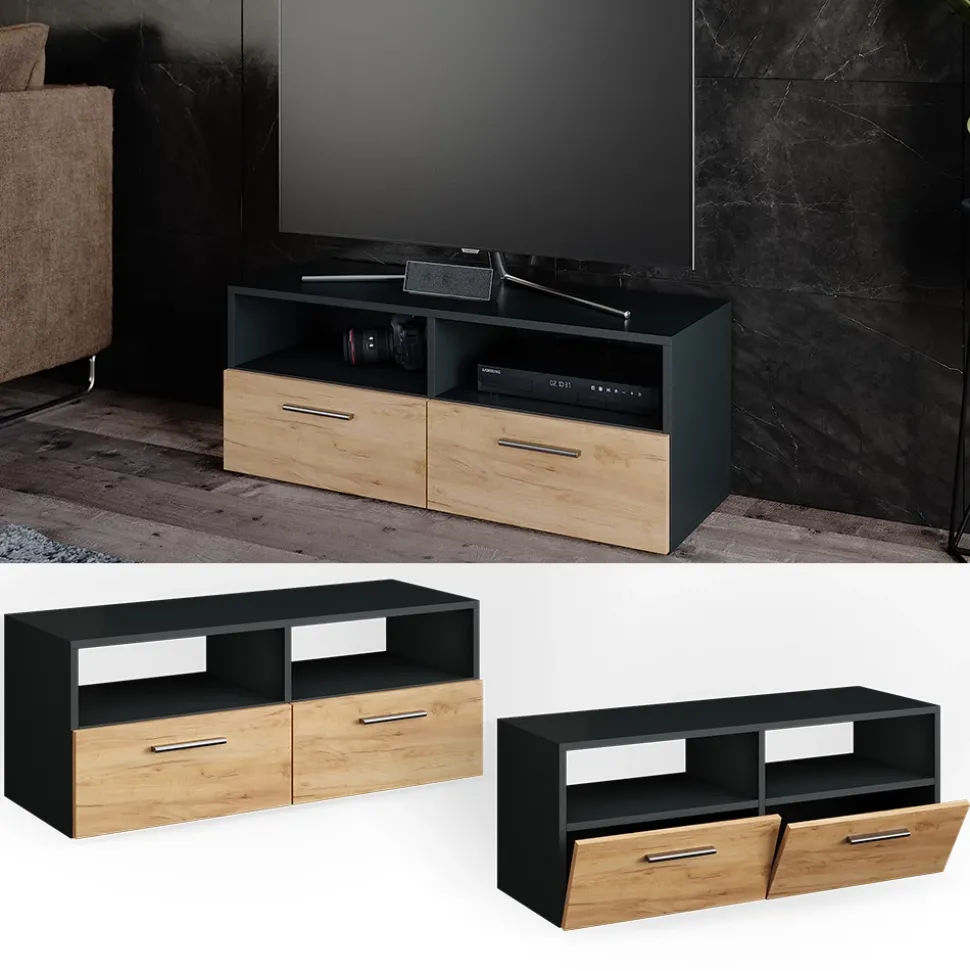 Lowboard Diego Anthrazit 95 x 38 cm Vicco