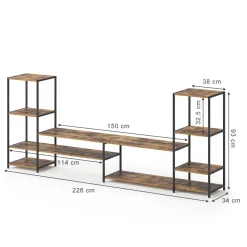 Lowboard Fyrk Antikholz 226 x 93 cm Vicco