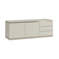 Lowboard Linette Cashmere 135 x 70 cm mit 2 Türen und 3 Schubladen Vicco