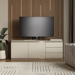 Lowboard Linette Cashmere 135 x 70 cm mit 2 Türen und 3 Schubladen Vicco