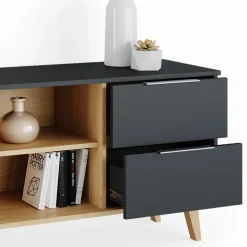 Lowboard Nautica Anthrazit 134 x 61 cm Vicco