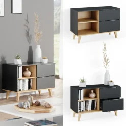 Lowboard Nautica Anthrazit 90 x 61 cm Vicco