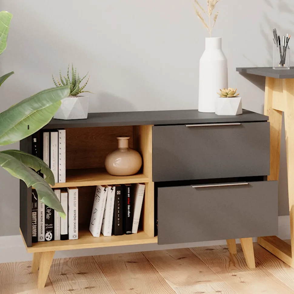 Lowboard Nautica Anthrazit 90 x 61 cm Vicco