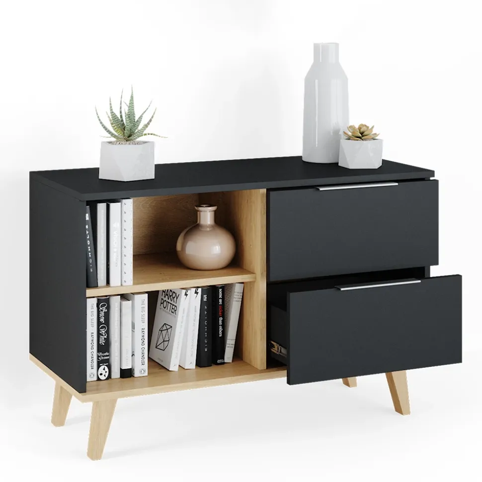 Lowboard Nautica Anthrazit 90 x 61 cm Vicco