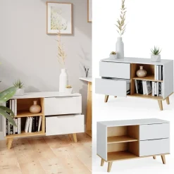 Lowboard Nautica Weiß 40 x 61 cm Vicco