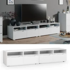 Lowboard Ruben Weiß 200.4 x 42 cm Vicco