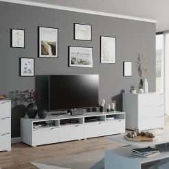 Lowboard Ruben Weiß 200.4 x 42 cm Vicco