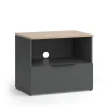 Lowboard Wido Anthrazit/Sonoma 60 x 50 cm mit Schublade Vicco
