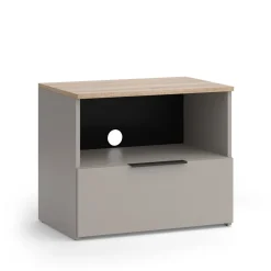 Lowboard Wido Greige 60 x 50 cm mit Schublade Vicco