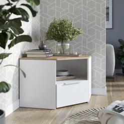 Lowboard Wido Weiß/Sonoma 68 x 50 cm Vicco